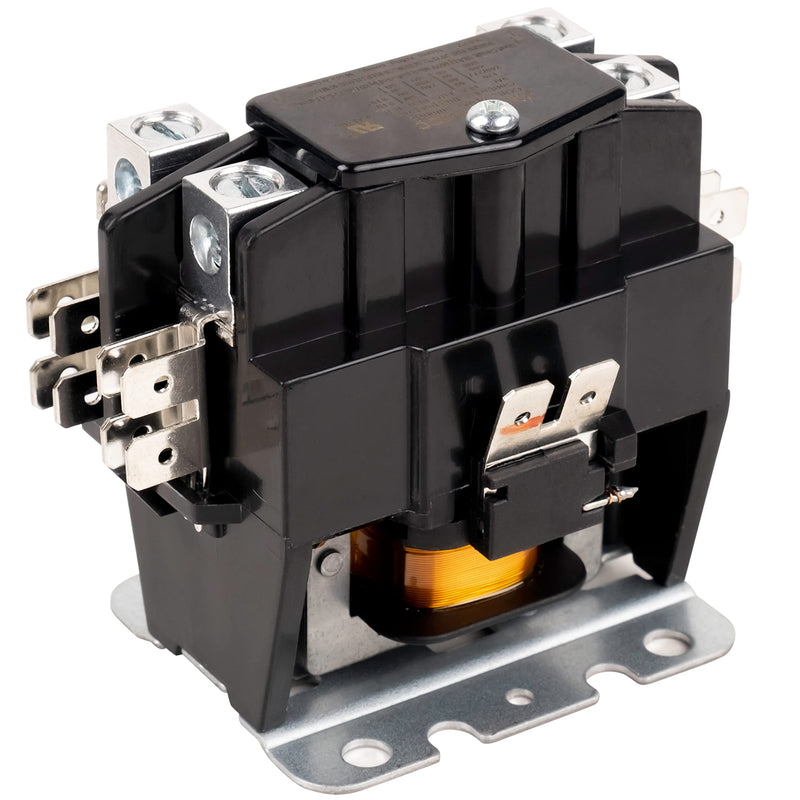 BlueStars Ultra Durable C130A 1 Pole Contactor 40 Amp 24VAC Coil - Compatible with Relays, Air Conditioner, Heat Pump, Refrigeration Systems 1 Pole - 40 Amp - 24VAC