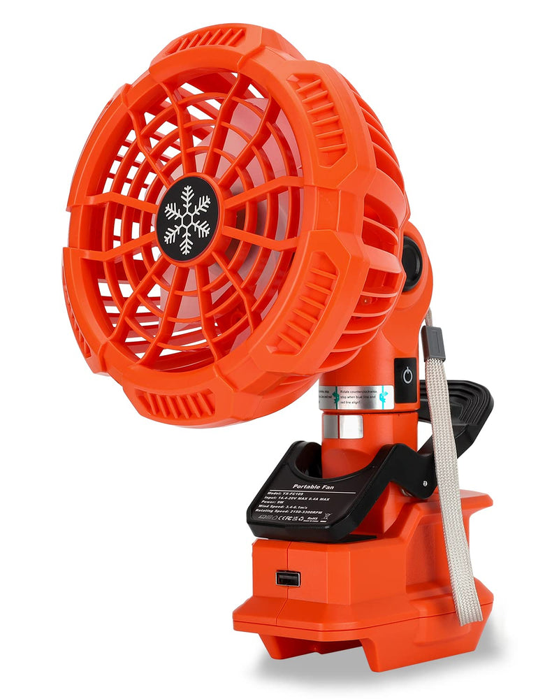 Portable Clip on Fan for BLACK+DECKER 20v Lithium Battery,Battery Powered Stroller Fan with 3 Energy Efficient Speed Settings for Bedroom,Outdoor,Camping and Job Site(Tool Only)
