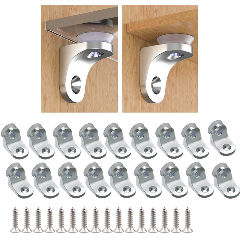 20Pcs Shelf Support Peg Shelf Pins Kit Bracket Shelf Holder Replacement Peg for Support Cabinet Shelf Kitchen Furniture Book Shelves Holder Locking Pins (Round+Silver) Round+silver