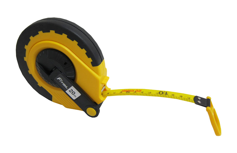 66Feet Fiberglass Measuring Tape, Dual-Sided Measuring Reel with Feet and Meters, for Sports, Landscaping, Building, Masonry， Carpentry, Contractor Engineer's Measuring Tape 20M