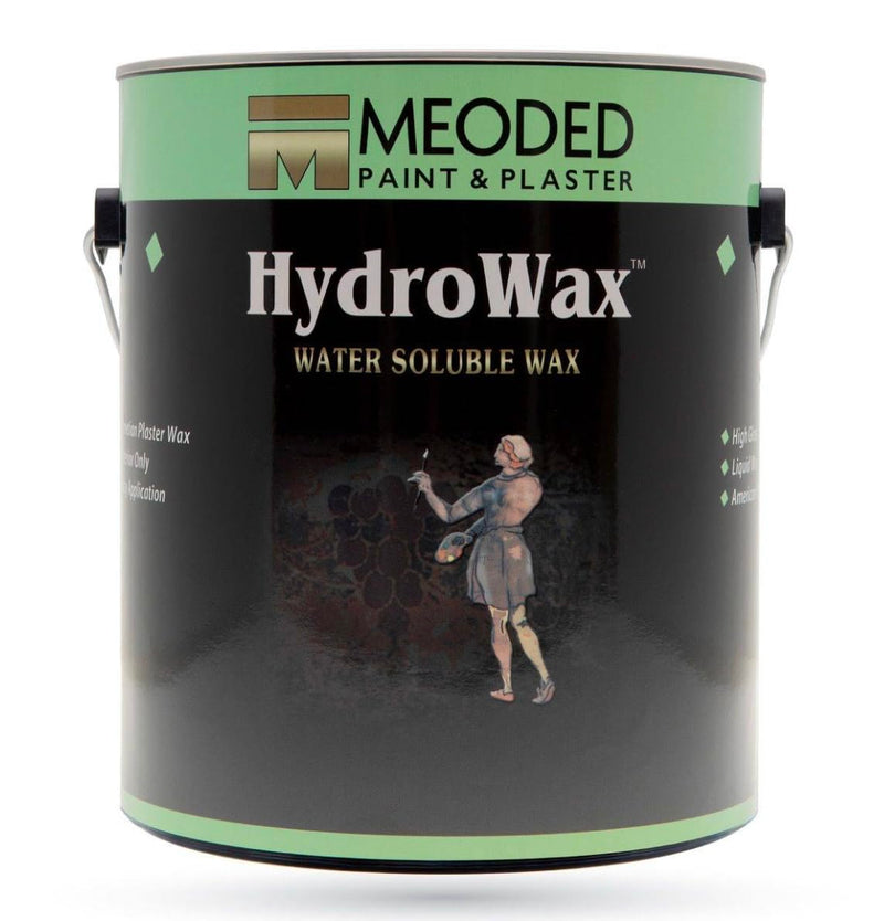 | Hydrowax Water Soluble Wax | Water-Based Acrylic Wax | Top Coat for Lime and Acrylic Plasters | Meoded Paint & Plaster 32 Fl Oz (Pack of 1)