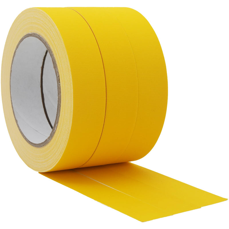 ROSEUP Gaffers Tape 1" x 33 Yards, Cloth Matte Yellow Tape, Non Reflective Gaffer Tape Heavy Duty Waterproof Easy to Tear Gaff Cloth Tape