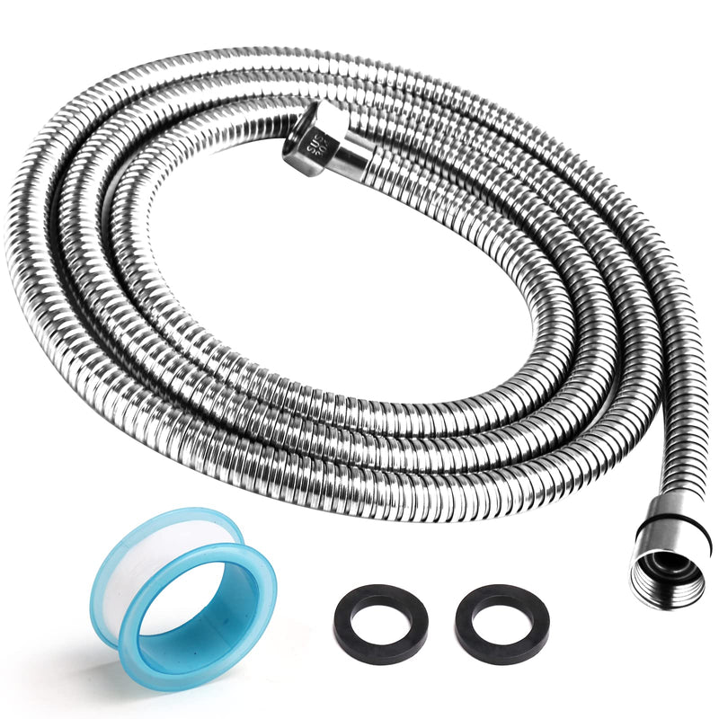 Shower Hose, 118 Inches Shower Hose Extra Long, Premium 304 Stainless Steel Shower Head Hose, Flexible Hand Held Shower Hose Extension, Universal Shower Hose Replacement G1/2 Threaded Insert and Nut - NewNest Australia