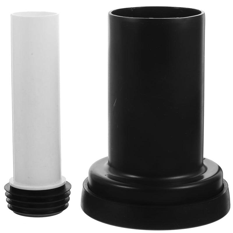 YARNOW Wall Hung Toilet Connector Rear Discharge Toilet Waste Pipe Straight Pipe Extension Pvc Lengthened Drain Tube for Wall Mounted Anti-Leak Seal 7.48 X 5.35 X 5.35 in 2 Pack