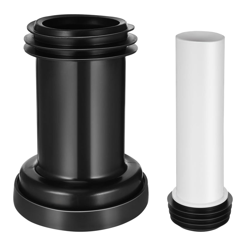 Wall Hung Toilet Connector Parts 2pcs Wall Hung Toilet Drain Pipe Plastic Toilet Connecting Pipe Rear Discharge for Bathroom