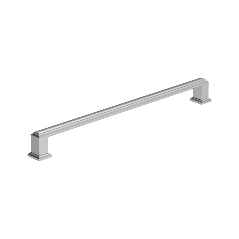 Amerock BP3736126 | Polished Chrome Cabinet Pull | 10-1/16 inch (256 mm) Center to Center Cabinet Handle | Appoint | Drawer Pull | Kitchen Cabinet Handle | Furniture Hardware