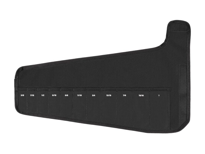 TEKTON 11-Tool Angle Head Wrench Pouch (Black, 3/8-1 in.) | OTP21105 11-Tool (inch)