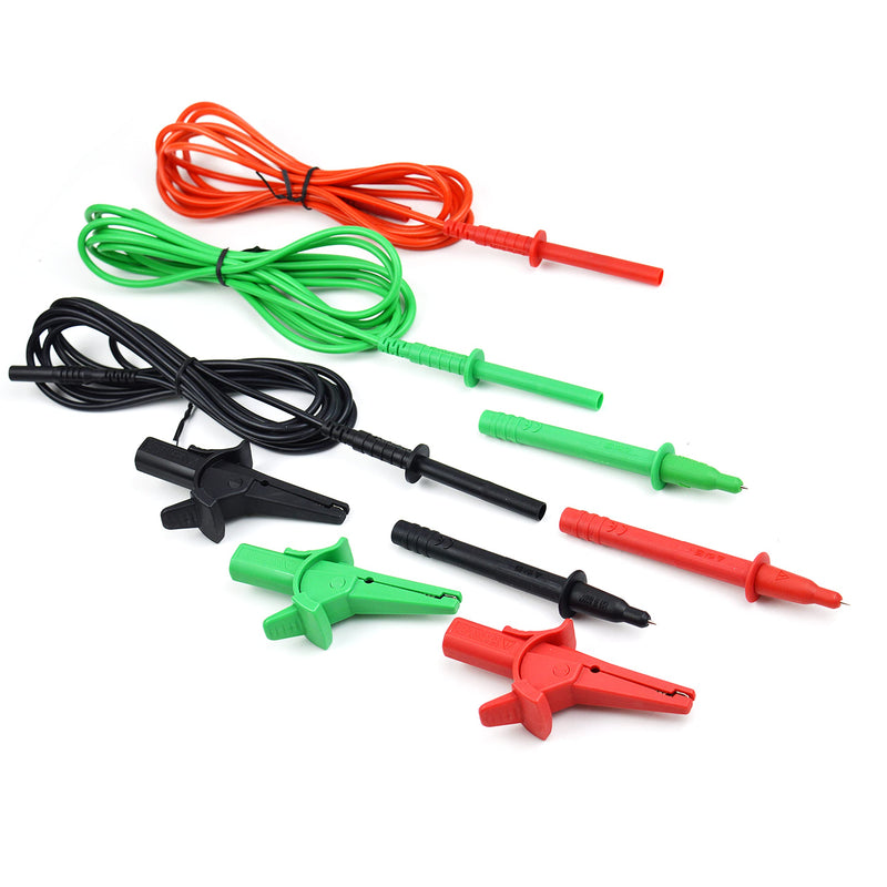 ZIBOO FTL1550B Test Leads with Alligator Clips for Fluke 1550C FC /1555 FC Insulation Tester Compatible with Fluke TL1550B