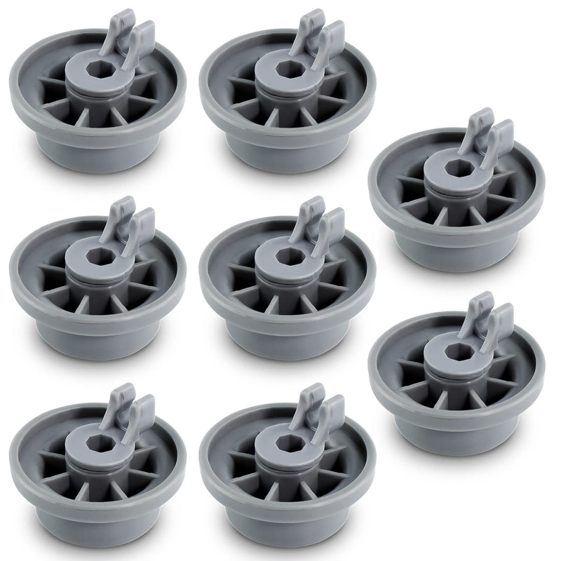8 Packs 165314 Dishwasher Wheels Lower Rack Fit for Bosch,Dishwasher Wheels Replaces Dish Rack Part Number 420198 AP2802428 PS3439123 by AMI PARTS 8PACK
