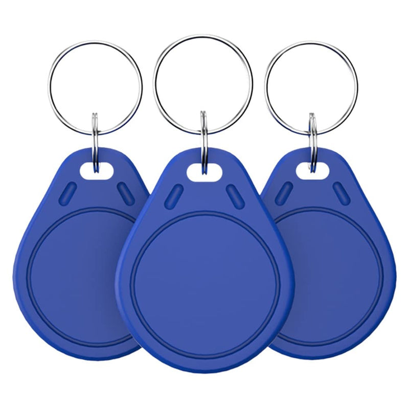 JASAG 100pcs Rewritable UID Smart Keys, Mi-Fare 1K S50 RFID Cards Token NFC Tag Copy Fobs, 13.56MHz ABS Access Control Writable Card, Comply ISO 14443A, Block 0 Sector