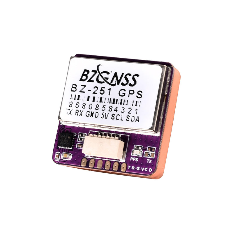 BZGNSS BZ-251 FPV GPS Module - Dual Protocol M10 Drone GPS for RC FPV Drone Racing Fixed-Wing Long-Range Flight Compatible with F405 F722 Flight Controller by Speedybee
