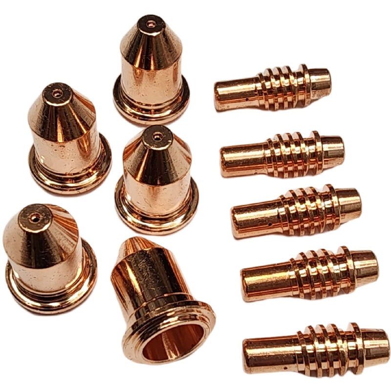 Nozzle & Electrodes Compatible for Harbor Freight Titanium 45A Plasma Cutter 56255 56811 59182 56576