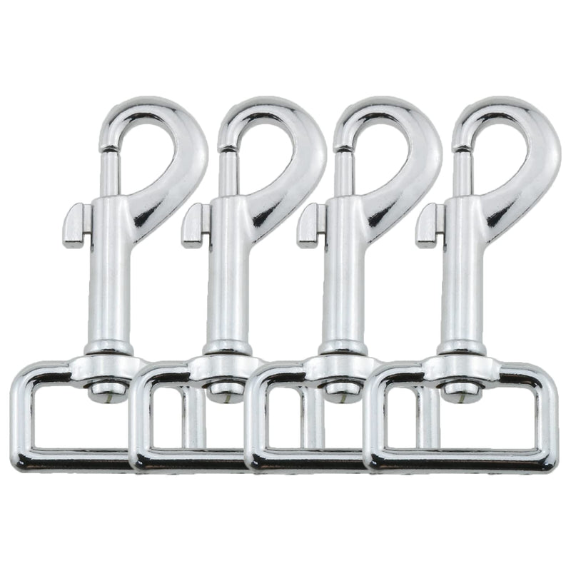 Heyous 4PCS 1" Heavy Duty Chrome Swivel Snap Hooks Trigger Snaps Dog Leash Hook Key Chain Swivel Eye Bolt Snap Hooks Trigger Clip for Linking Pet Leash Collar, Pet Harness, Purse Straps,