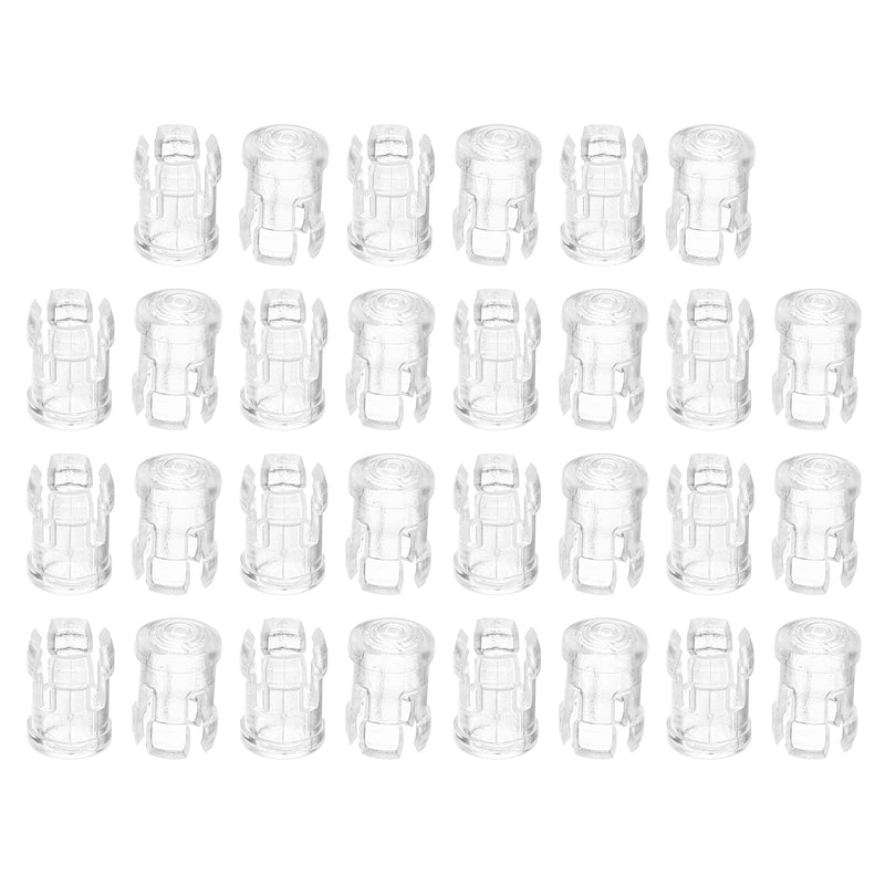 PATIKIL 3mm Emitting Diode Holder, 100 Pack LED Holder Clip Mounting Bracket Socket Cap for Lamp Bulb Bezel Mount Panel LED Display, Transparent