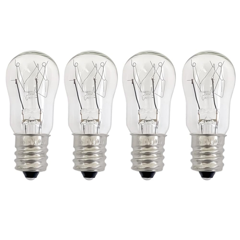 WE05X20431 Dryer Drum Replacement Bulbs,120V/10W/E12,Dryer Light Bulb Compatible with GE & Hotpoint Dryers, 4-Pack
