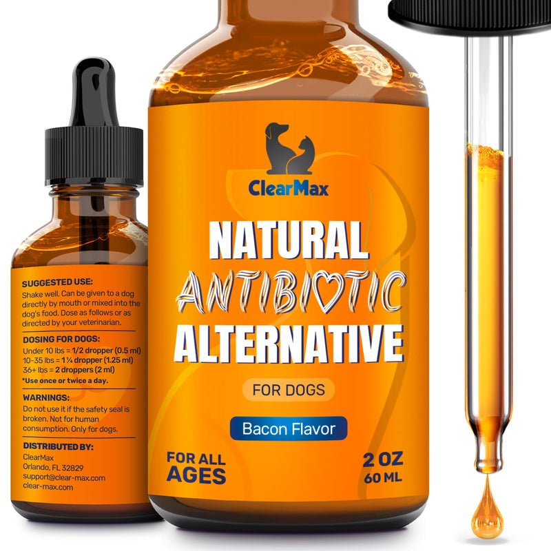 Natural Antibiotics for Dogs ◆ Dog Antibiotic ◆ Antibiotics for Dogs ◆ Dog Multivitamin ◆ Pet Antibiotic ◆ Dog Antibiotics ◆ Antibiotic for Dogs ◆ 2 Oz Bacon 2 Fl Oz