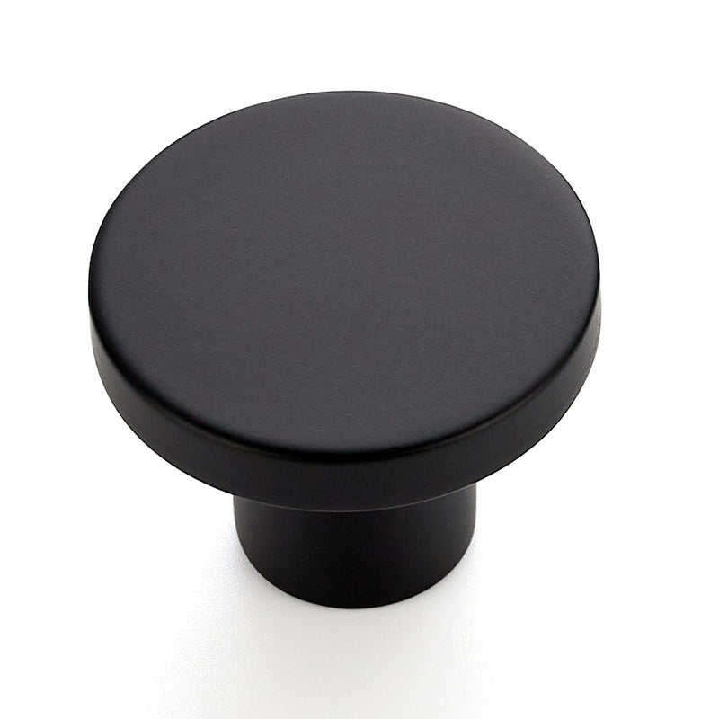 Ravinte 10 Pack Matte Black Cabinet and Drawer Knobs - 1-1/5 Inch Round Pulls for Kitchen, Dressers and Closets - NewNest Australia