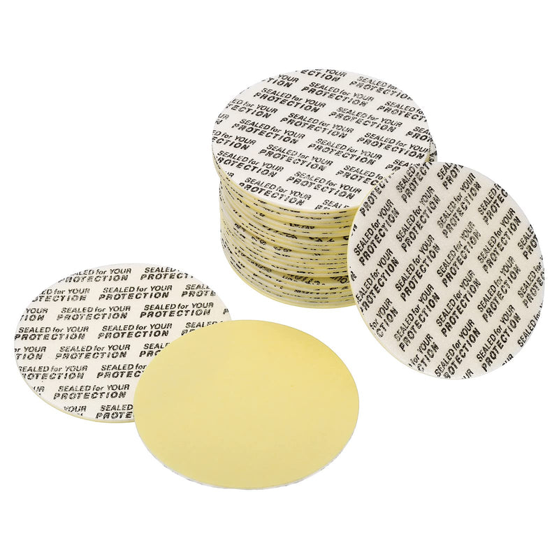 PATIKIL 45mm/1.76inch Foam Lid Liner, 50 Pack PS Foam Resistant Tamper Pressure Sensitive Seal With Dustproof Paper Back for Bottle Cap Liners Seals 45mm/1.76"