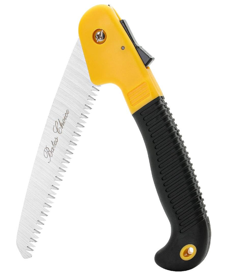 Bates- Folding Saw, 7-Inch, Hand Saw, Pruning Saw, Camping Saw, Hand Saws for Tree Trimming, Folding Hand Saw, Foldable Saw, Small Hand Saw, Folding Camp Saw, Hand Saw for Tree Cutting