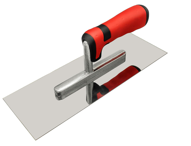 Stainless Steel Flat Finishing Trowel (11" x 4") Concrete Cement Drywall Plastering Tile Masonry Construction Hand Tools