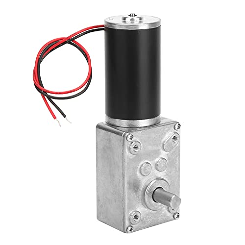 POCREATION Speeds Reduction Motor, High Torsion Speed Reduce Electric Motor Reversible Gear Motor 8mm Shaft 12V Gear Motor Replacement Parts (12V,130RPM)