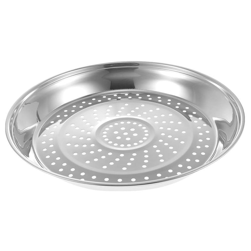 KALLORY 12.20 Inch Stainless Steel Steamer Basket Insert for Pot Steaming Rack with Fine Holes Steam Tray for Vegetables Fish Eggs Dumplings Seafood Kitchen Use