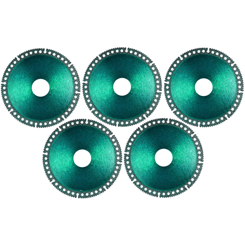 Mornajina ‎5 Packs 4 Inch Indestructible disc for Grinder, Indestructible Disc 2.2 for Angle Grinder 7/8" (Model 100/115/125), Cutting Discs for Smooth Cutting, Chamfering, Grinding of All Materials Green 4 Inch 5.0