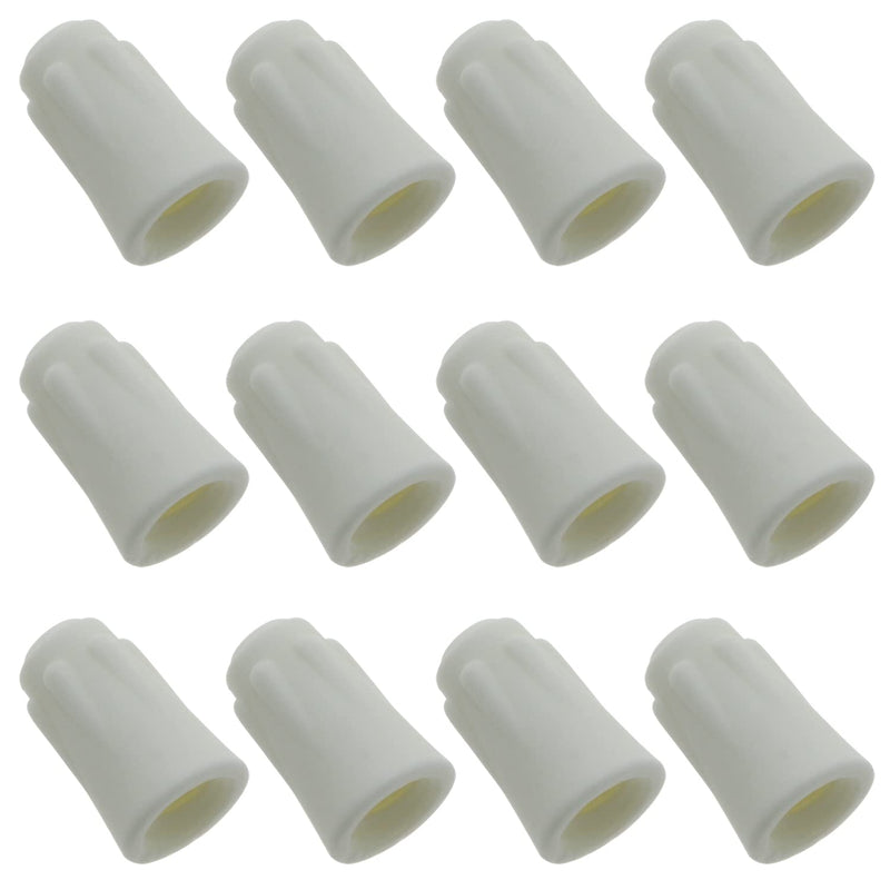 12pcs Large Size 18-8 AWG High Heat Ceramic Twist Caps White Easy-Twist Ceramic Wire Connector