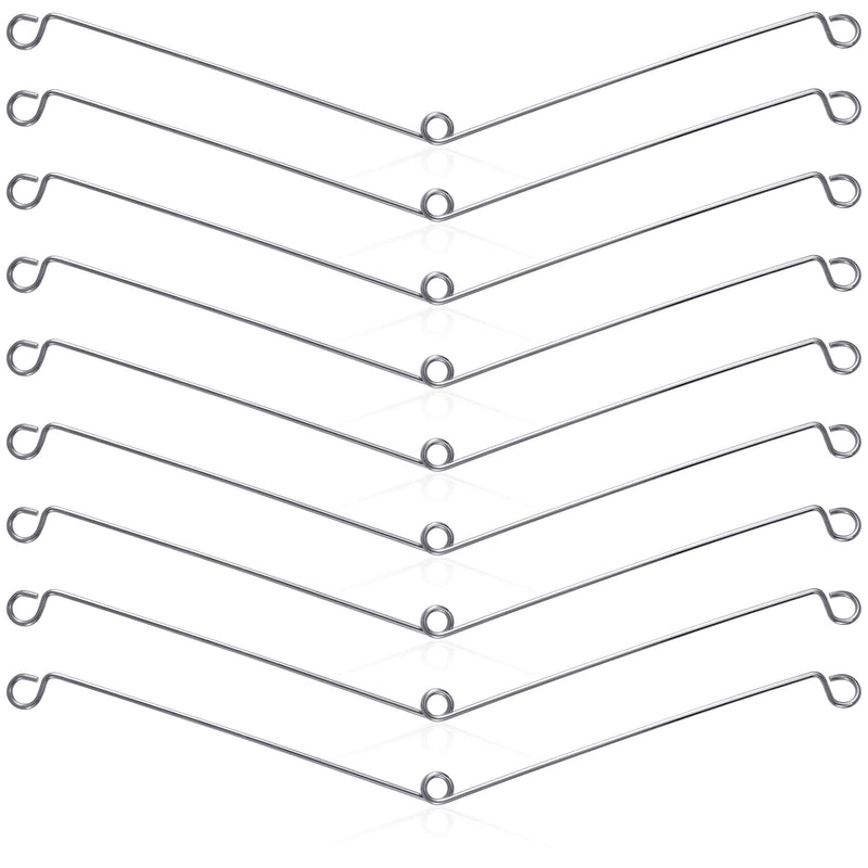 OIIKI 10Pcs Recessed Lighting Springs Clips Recessed Lighting, Torsion Spring Clips Metal, Recessed Light Covers Trims for Recessed Lighting Accessories 10pcs Silver