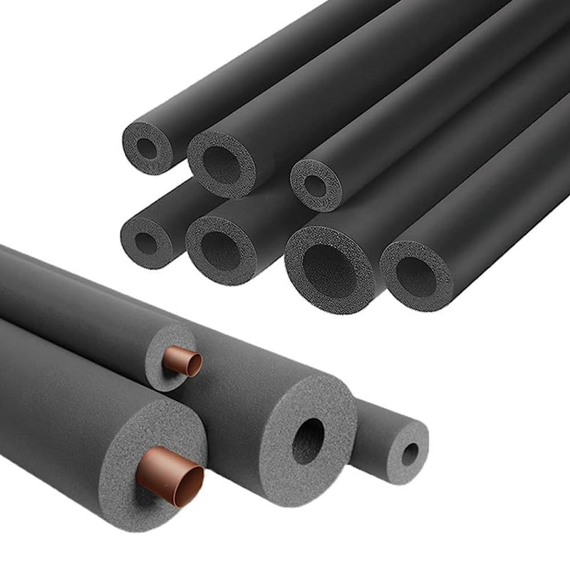Pipe Insulation Foam Tube - Foam Tubing for AC Unit, Guitar Stands, Exercise Machine Handle and Roof Rack (1/4"ID X 3/8"TK-6Ft) 1/4"ID X 3/8"TK-6Ft