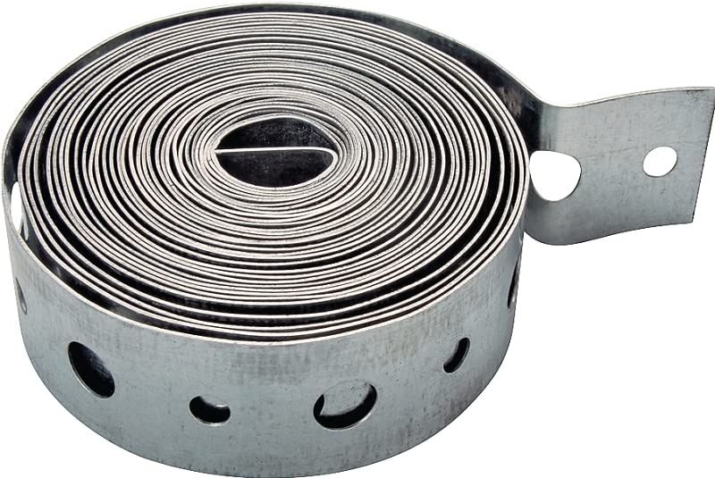 Rocky Mountain Goods Pipe Hanger Strap - 24 Gauge - 3/4-in. x 10-ft. - Galvanized Steel