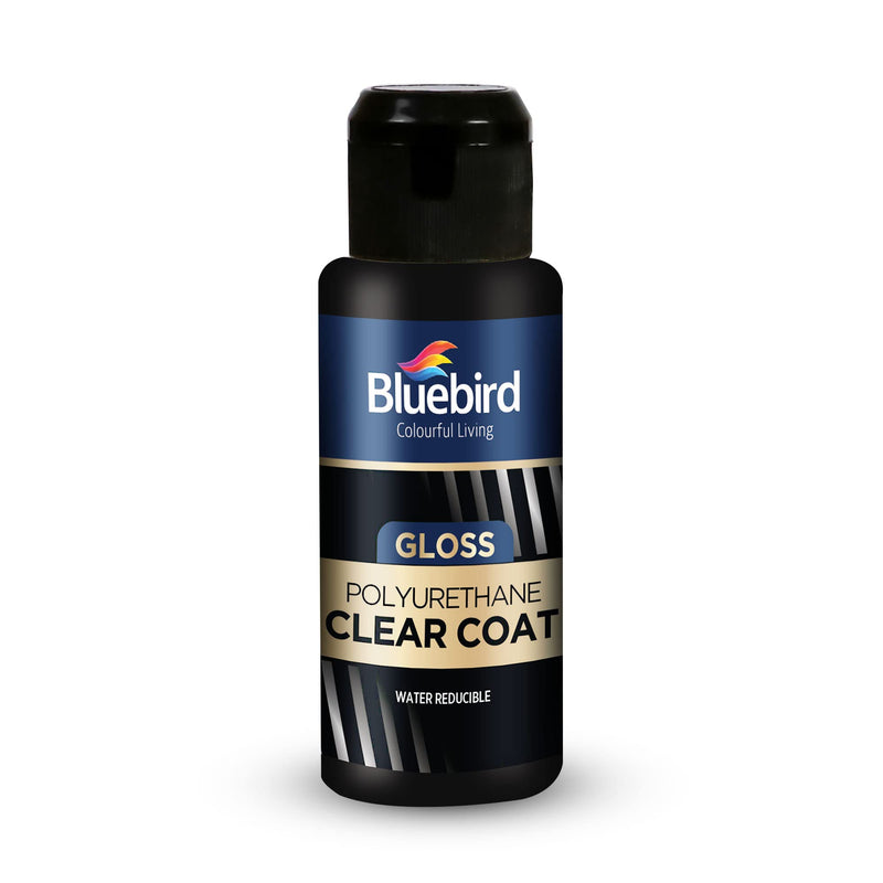Bluebird 3.4 Fl Oz Polyurethane Clear Coat for Furniture, Paintings, Water-Based Professional Varnish (Gloss, 3.4 Fl Oz) Gloss