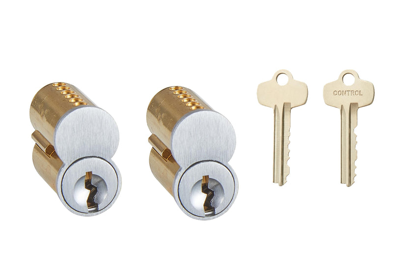 SFIC IC Core Cylinder Fits Stanley, Dorma Kaba, Arrows, Best, Falcon Standard, Best A Keyway,7 pins 2pack (Key Different)