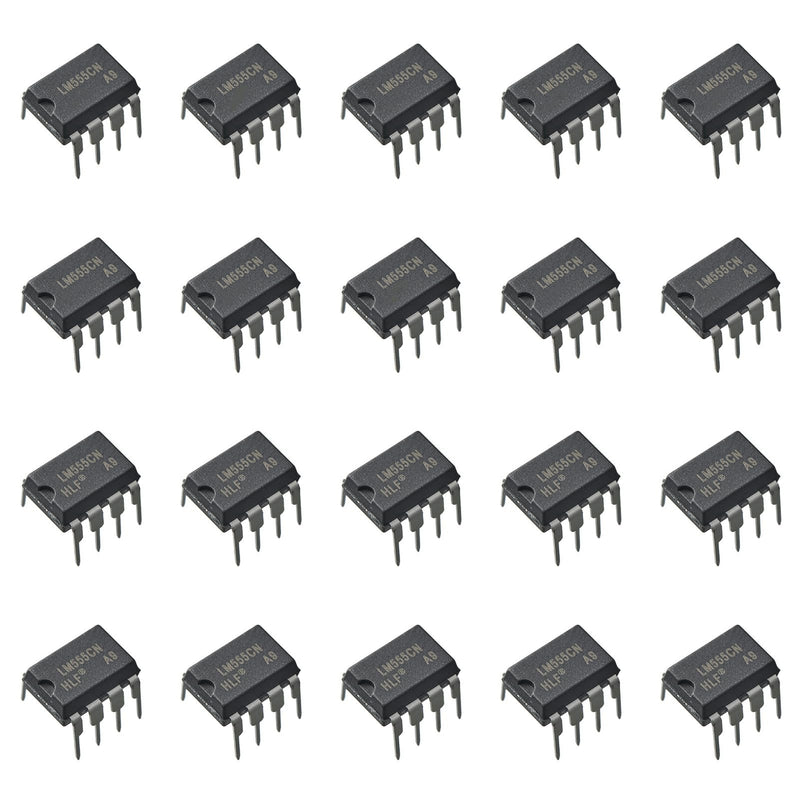 20pcs LM555CN LM 555 Timing Delays and Oscillator Application Timer，DIP-8.