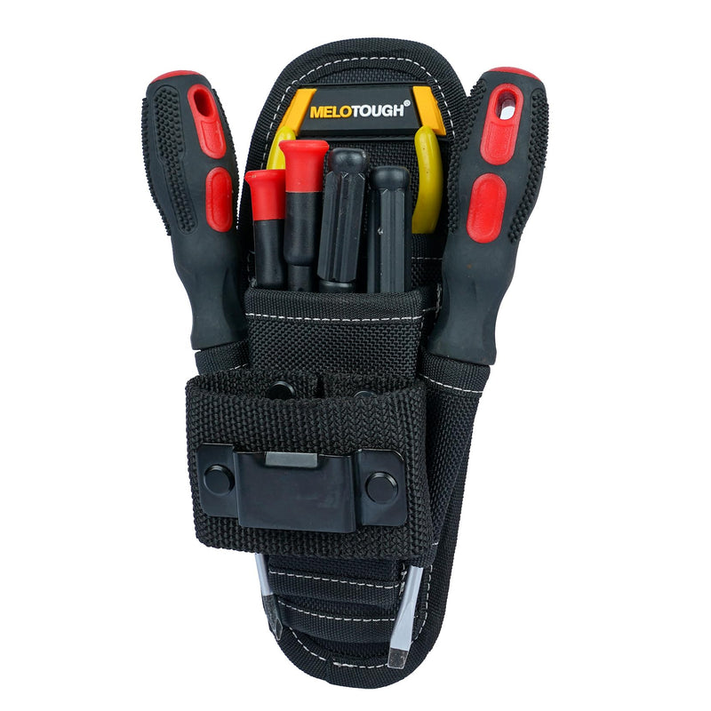 Small Tool Pouch with Belt Clip,Small Tool Holder Pouch, Min Work Organizer Tool Holster and Knife Holder 5 pockets
