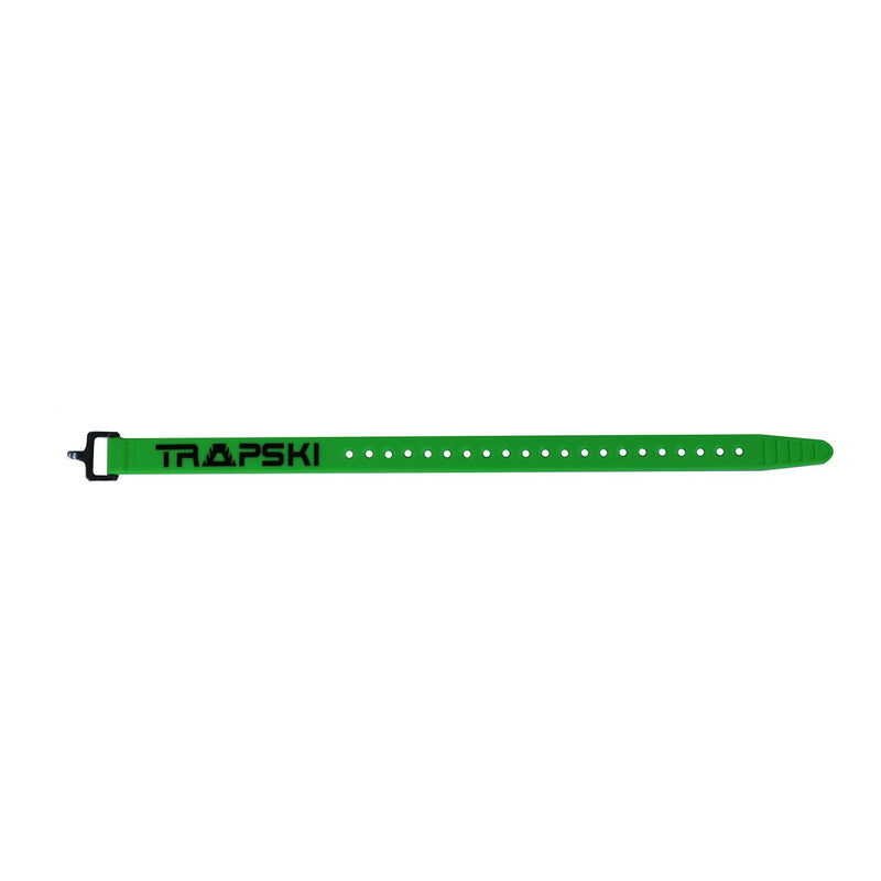 TRAPSKI Voile 15 Inch Aluminum Buckle Strap | Multi-Use Tension Strap for Skis, Bikes, Cargo, Tools, Marine & Boating, Outdoor Sports | UV-Resistant | Made in The USA (Green) Green
