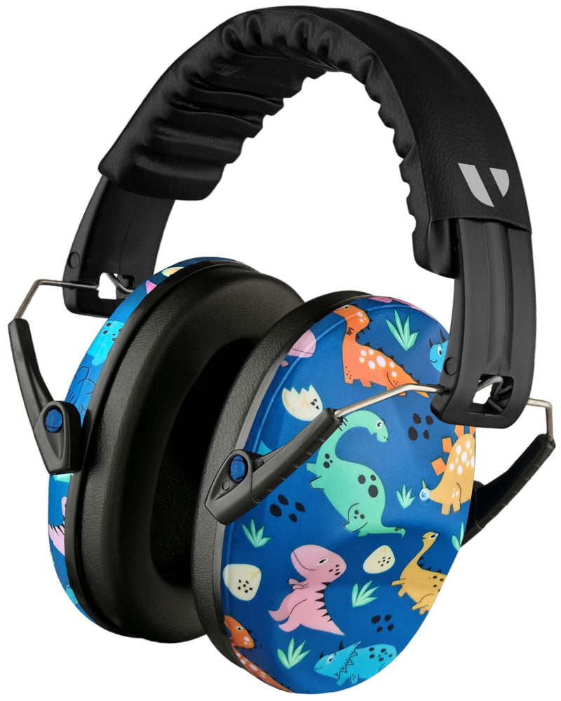 Vanderfields Kids Ear Protection, Noise Canceling Headphones Kids, Age 3-16, 26dB/27dB Noise Reduction, Ear Muffs for Kids Dinosaur Club (2)