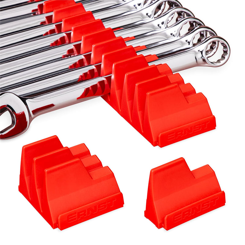 Ernst Manufacturing Wrench Pro Wrench Storage for 20 Wrenches - Red - Made in the USA