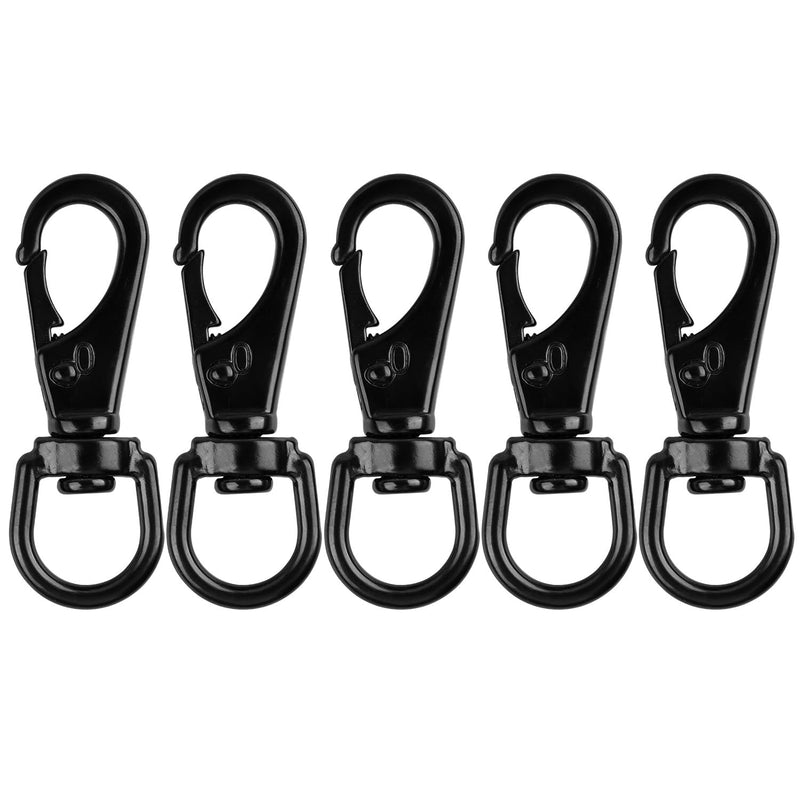 Stainless Steel Swivel Eye Snap Hook, 5 Pack (2.7 Inch) Heavy Duty Flag Clips for Flagpole Rope, Diving Clips Spring Hooks for Bird Feeders, Pet Chains, Dog Tie-Out Cable, Keychains 2.7-Inch