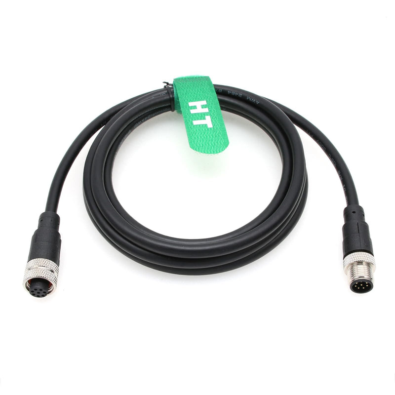 M12 A Coded 8 pin Female to 8 pin Male Cable for Cognex Sensor Camera Industrial Actuator Profibus Automation 10M