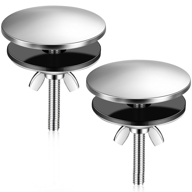 LEIFIDE 2 Pcs 2 Inch Kitchen Sink Hole Cover Faucet Hole Cover Stainless Steel Kitchen Sink Tap Plate Stopper Blanking Metal Plug(Brushed Stainless Steel) Brushed Stainless Steel - NewNest Australia