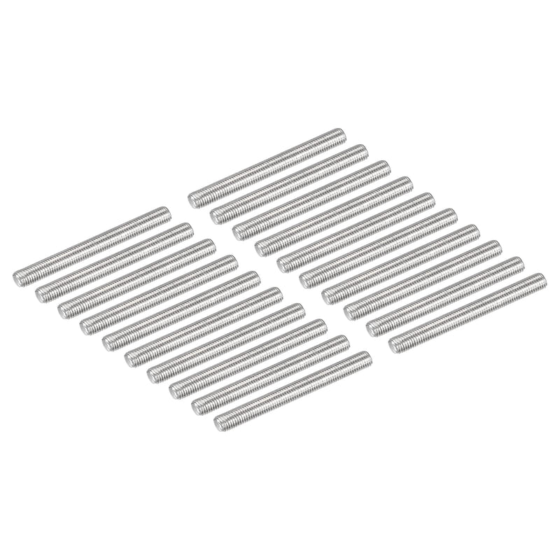 DMiotech 20 Pack M3 x 30mm Fully Threaded Rod 304 Stainless Steel Right Hand Threads Rod Bar Studs Clamps and U-Bolts