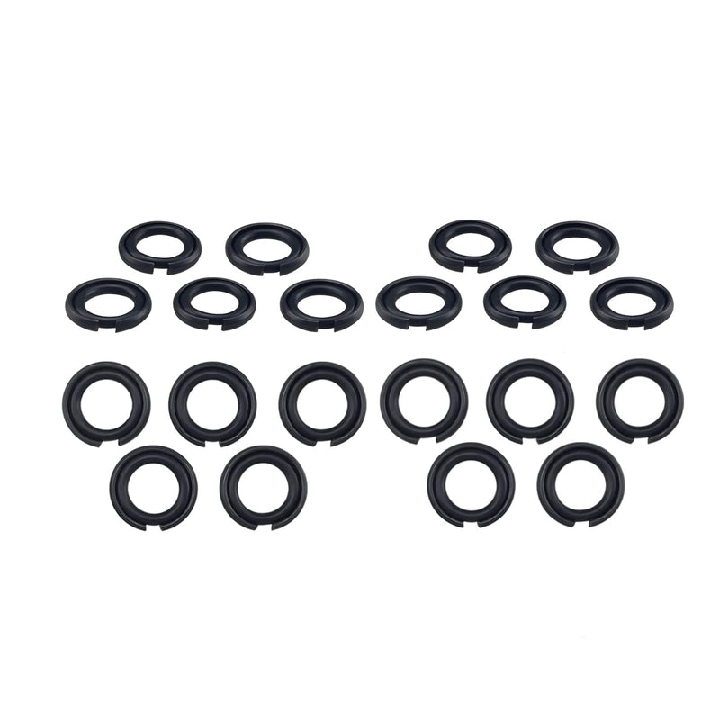 3/8" Impact Retaining Ring Clip Impact Friction Ring with O-Ring fits Type Impact Wrenchs, Square Drive Socket Retainer Ring（20 Sets/Pack）