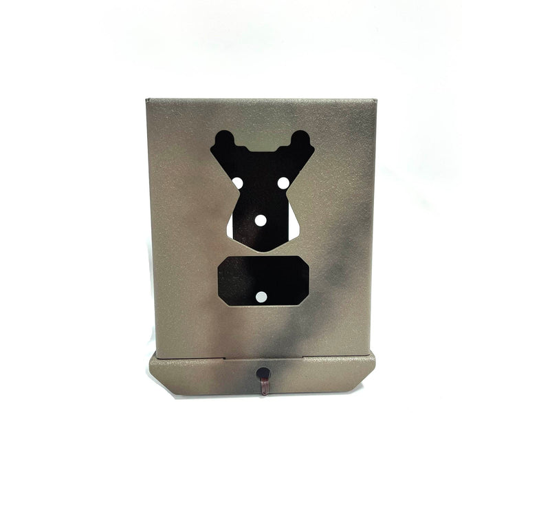 Theft-Deterrent Powder-Coated Steel Security Box Compatible with Spypoint Flex Trail Cameras (61090) Gray 1 Count (Pack of 1)