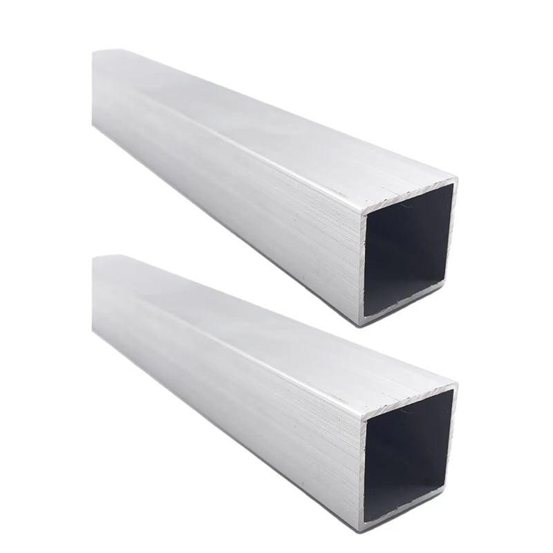 Aluminum Square Tubing 2Pcs 50mm x 50mm x 650mm Long Wall Thickness 1mm, 2 Pack Aluminum Structural Square Tube 2 x 2 x 0.04 x 25.59" inch 25.59 Inches 50 x 50 x 1 (mm) 2 Pcs