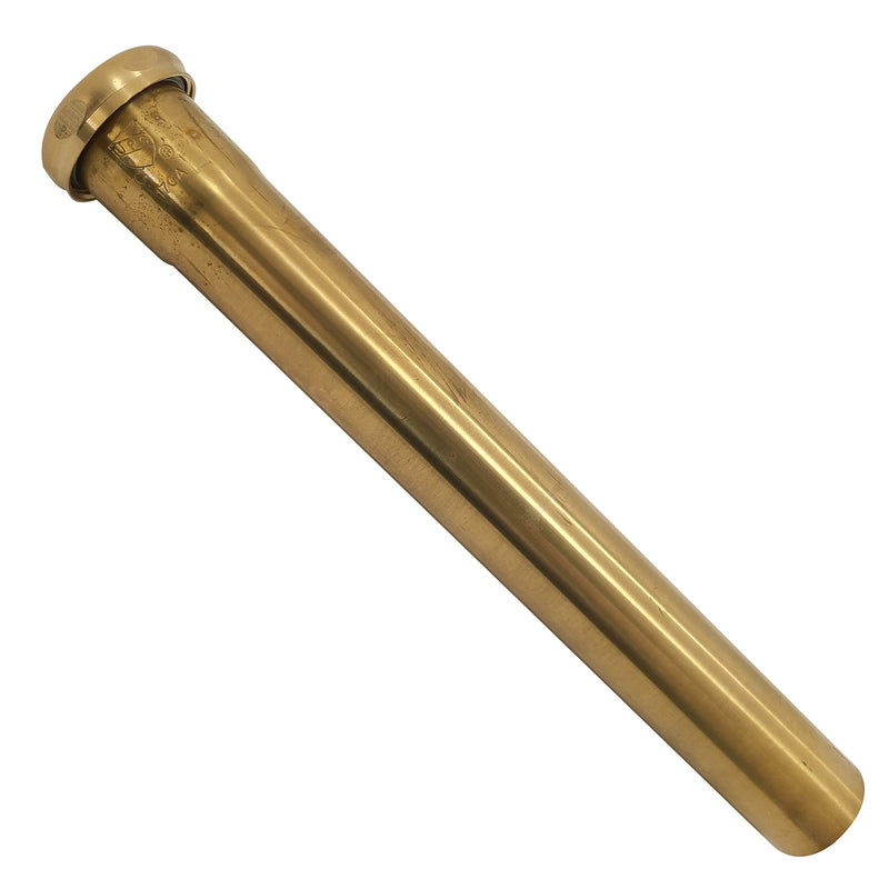 Westbrass D423-RAW 1-1/2" x 12" Slip Joint Extension Tube, 1-Pack, Unfinished