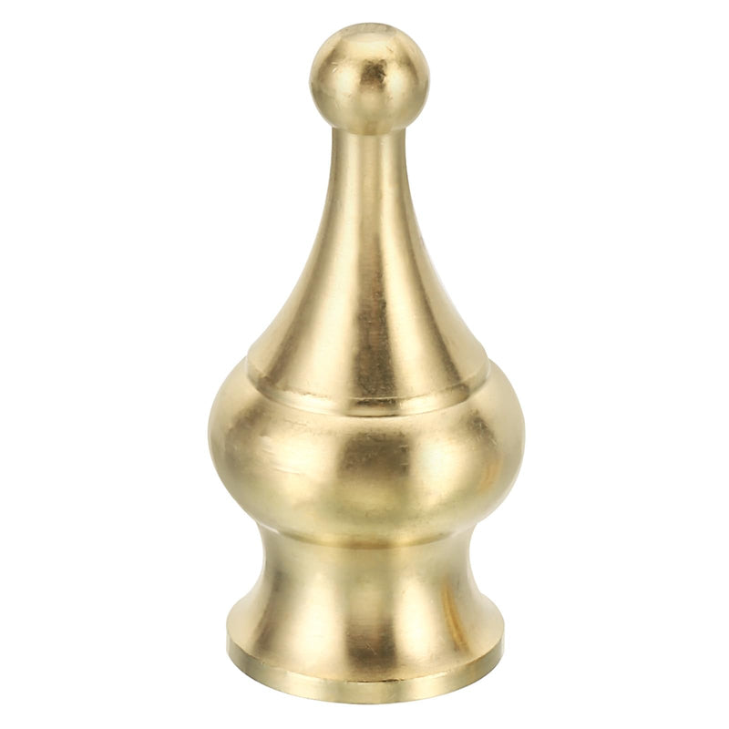 PATIKIL 1.8" Tall Brass Lamp Finials Cap Knob, 1 Set Lamp Screw Holder Tapped 1/4-27 for Table and Floor Lamp Shade Decorations