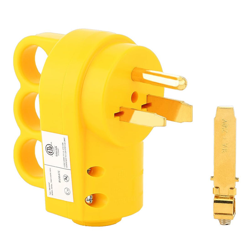 2-in-1 Nema 6-50P/6-30P Welder Plug, 30A/50A 250V Welder 3-Prong Male Plug, ETL Listed 30A Welder Plug, 50A 250V Welder Plug
