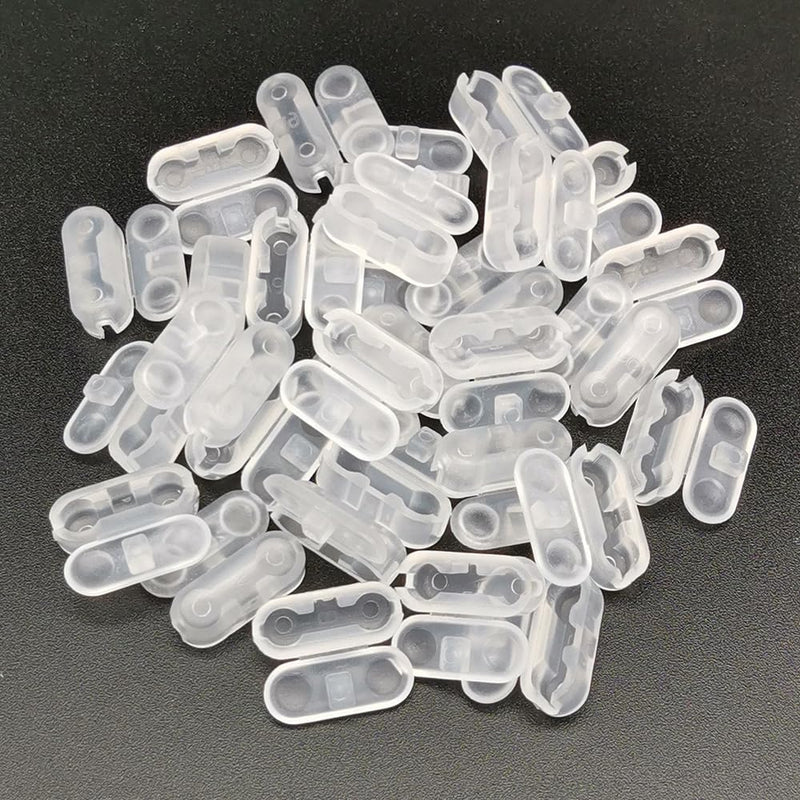 30 Pack Chain Connectors Roller Shade Bead Chain Connector Vertical Roman Roller Blind Ball Chain Cord Connector Clips (Transparent) Transparent