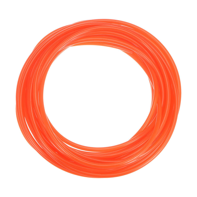 HARFINGTON Polyurethane Round Belts 6mm Dia 32.8ft(10 Meters) Length Smooth Surface PU Urethane Belt for Drive Transmission, Orange 6mmx10 Meters
